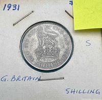 Full view of reverse side showing crowned lion design and date