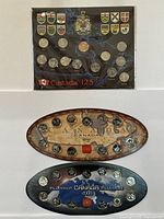 All three coin sets showing holders and coins