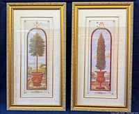 Front view of both framed prints