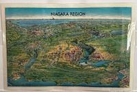 Front view of laminated Niagara Region map