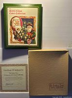 Album, slipcase and COA laid out