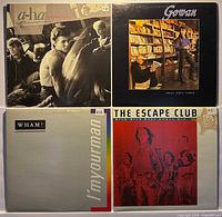 All four record jackets front view