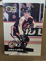 Front of signed John Cullen Pro Set card