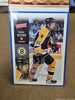 Front of card in sleeve showing autograph and overall condition