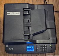 Top view showing automatic document feeder and control panel