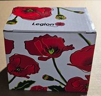 Retail box with red poppies and Legion logo