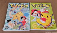 Front covers of both Pokémon graphic novels