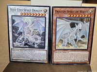 Both Yu-Gi-Oh cards front view