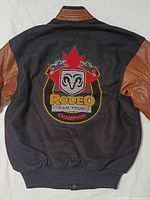 Back view showing full jacket and large embroidered Ram Rodeo Tour Champion crest