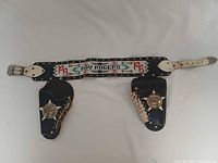 Full view of belt with two holsters attached