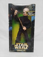 Front view of sealed Barquin D'An figure in Star Wars Action Collection box