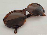 Front view of Calvin Klein tortoise shell sunglasses
