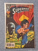 Front cover of bagged Action Comics #0