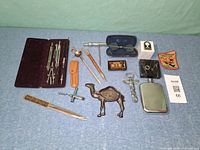 All items laid out for overview