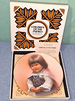 Plate in box with certificate visible