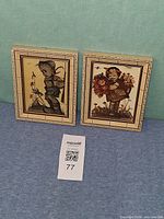 Both framed prints side by side front view