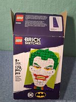 Open box front of LEGO Brick Sketches 40428 showing product details