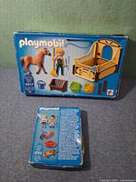 Front view boxed Playmobil 5517 and 4764 sets