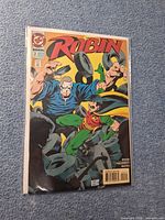 Front cover of Robin #2 comic in bag