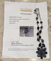 Full necklace on gemstone report