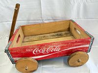 overall view of Coca-Cola wooden wagon