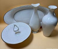 Front view of all four Lenox pieces