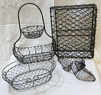All four wire baskets together