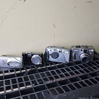 All four digital cameras lined up