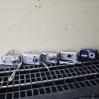 All five cameras lined up