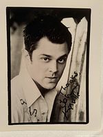 Front view of signed Johnny Knoxville photo