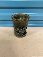 Full view of ceramic wax melt burner showing base and dish in place