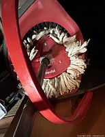 Top view of Vileda spin bucket with attached dirty mop head