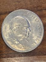 Reverse showing Churchill portrait and legend