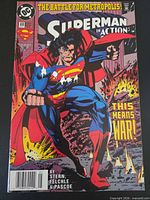 Front cover showing title, artwork, issue number, price, storyline text