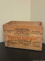 Front panel showing branding, crest, medals text