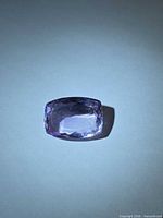 Cushion-cut pink-purple amethyst front view