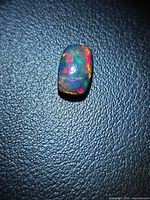 Front view of opal showing multicolor play-of-color