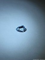 Pear-cut aquamarine front view