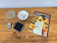 All lot items grouped on table