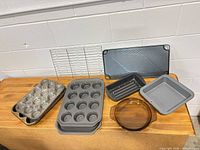 Wide shot of full lot on table