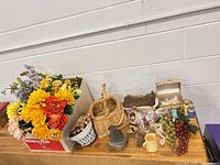 Wide view showing entire lot on table