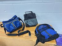 Overview of all three bags