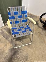 Full view of aluminum folding chair