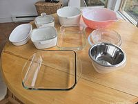 All items grouped on table