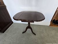 Table with leaves extended showing overall design