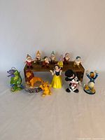 Group shot of all figurines on white background