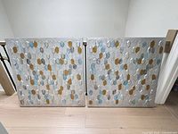 Front view of both matching panels showing overall design and color pattern