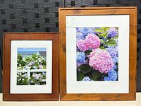 Both framed prints side by side showing size and frame styles