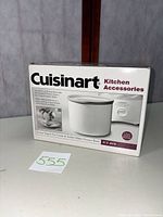 Front view of boxed Cuisinart ICE-RFB freezer bowl
