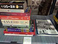 stacked books showing most titles